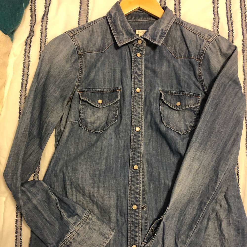 J. Crew Western Button Front Shirt